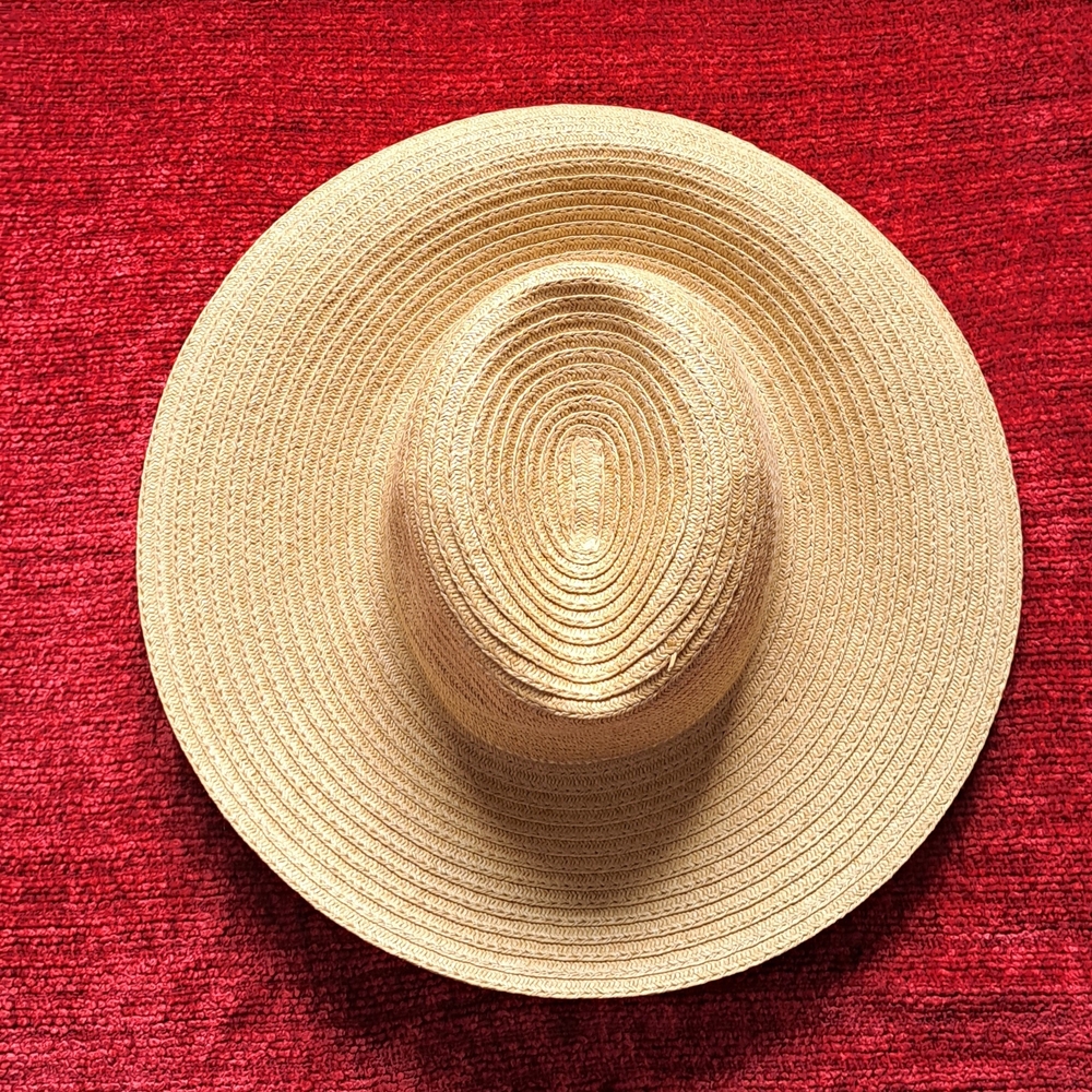 Time and Tru Natural Tan Wide Brim Hat